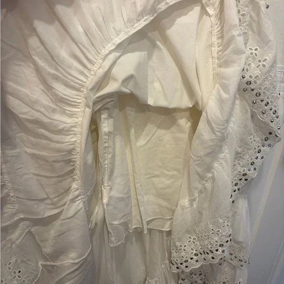 Coach White prairie Ruffled Dress - Picture 16 of 16